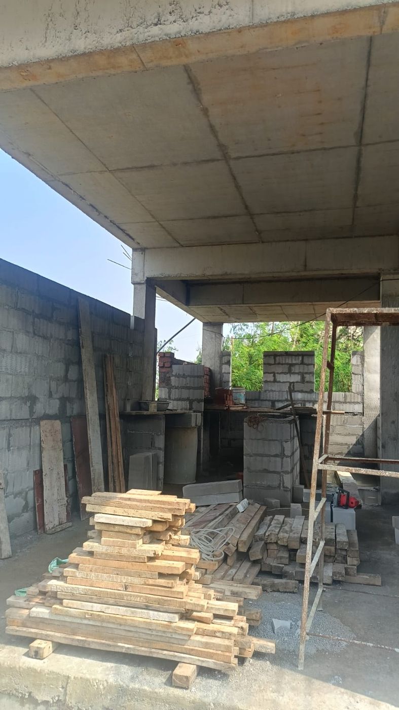 Slab and masonry
