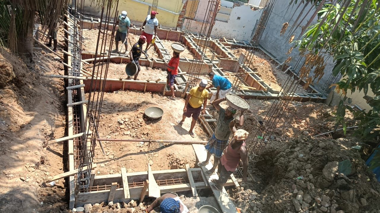 Foundation work in progress